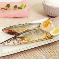 さんまの塩焼き（フライパン）